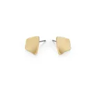 Matte Gold Earrings - Contemporary Elegance