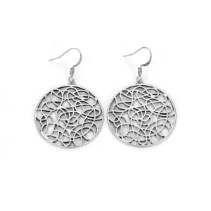 Interwoven Round Earrings - Timeless Elegance