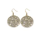 Interwoven Round Gold Earrings - Timeless Elegance