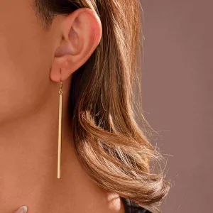 Boucles d'oreilles dorées, 7cm - Élégance moderne