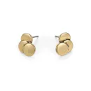 Golden Disc Stud Earrings – Elegant Designer Jewelry