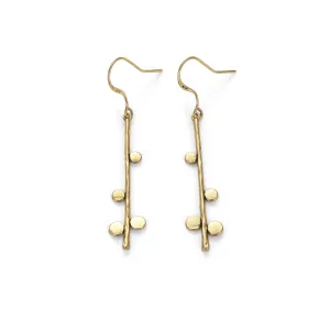 Boucles d’Oreilles Longues Dorées - Design moderne géométrique