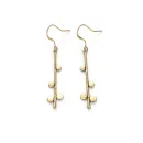 Long Gold Earrings - Modern geometric design