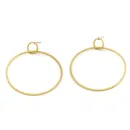 Elegant gold-plated hoop earrings